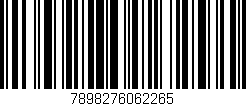 Código de barras (EAN, GTIN, SKU, ISBN): '7898276062265'