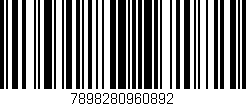 Código de barras (EAN, GTIN, SKU, ISBN): '7898280960892'