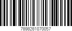 Código de barras (EAN, GTIN, SKU, ISBN): '7898281070057'