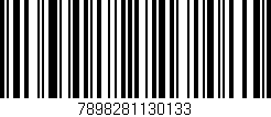 Código de barras (EAN, GTIN, SKU, ISBN): '7898281130133'