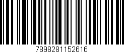 Código de barras (EAN, GTIN, SKU, ISBN): '7898281152616'