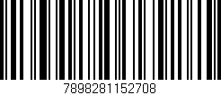 Código de barras (EAN, GTIN, SKU, ISBN): '7898281152708'