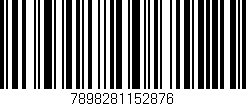 Código de barras (EAN, GTIN, SKU, ISBN): '7898281152876'