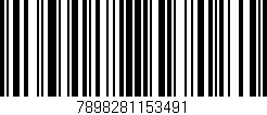 Código de barras (EAN, GTIN, SKU, ISBN): '7898281153491'