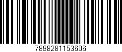 Código de barras (EAN, GTIN, SKU, ISBN): '7898281153606'