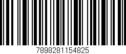 Código de barras (EAN, GTIN, SKU, ISBN): '7898281154825'