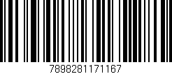 Código de barras (EAN, GTIN, SKU, ISBN): '7898281171167'