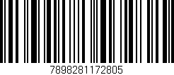 Código de barras (EAN, GTIN, SKU, ISBN): '7898281172805'