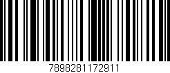 Código de barras (EAN, GTIN, SKU, ISBN): '7898281172911'