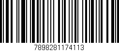 Código de barras (EAN, GTIN, SKU, ISBN): '7898281174113'