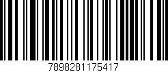 Código de barras (EAN, GTIN, SKU, ISBN): '7898281175417'