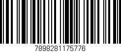 Código de barras (EAN, GTIN, SKU, ISBN): '7898281175776'