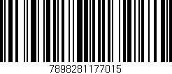Código de barras (EAN, GTIN, SKU, ISBN): '7898281177015'