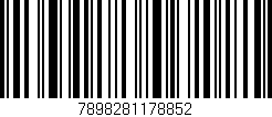 Código de barras (EAN, GTIN, SKU, ISBN): '7898281178852'