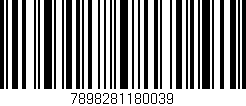 Código de barras (EAN, GTIN, SKU, ISBN): '7898281180039'