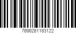 Código de barras (EAN, GTIN, SKU, ISBN): '7898281183122'