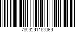 Código de barras (EAN, GTIN, SKU, ISBN): '7898281183368'