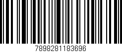 Código de barras (EAN, GTIN, SKU, ISBN): '7898281183696'