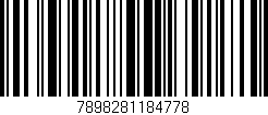 Código de barras (EAN, GTIN, SKU, ISBN): '7898281184778'