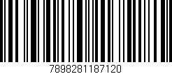Código de barras (EAN, GTIN, SKU, ISBN): '7898281187120'