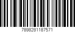 Código de barras (EAN, GTIN, SKU, ISBN): '7898281187571'