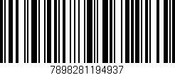 Código de barras (EAN, GTIN, SKU, ISBN): '7898281194937'