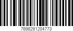Código de barras (EAN, GTIN, SKU, ISBN): '7898281204773'