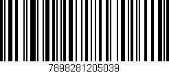 Código de barras (EAN, GTIN, SKU, ISBN): '7898281205039'