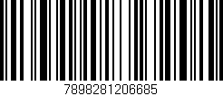 Código de barras (EAN, GTIN, SKU, ISBN): '7898281206685'