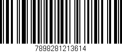 Código de barras (EAN, GTIN, SKU, ISBN): '7898281213614'