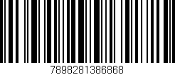 Código de barras (EAN, GTIN, SKU, ISBN): '7898281386868'