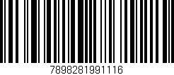 Código de barras (EAN, GTIN, SKU, ISBN): '7898281991116'