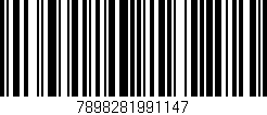 Código de barras (EAN, GTIN, SKU, ISBN): '7898281991147'