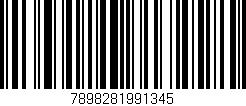 Código de barras (EAN, GTIN, SKU, ISBN): '7898281991345'