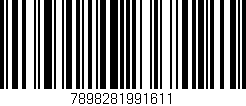 Código de barras (EAN, GTIN, SKU, ISBN): '7898281991611'