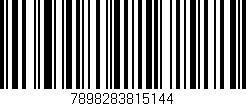 Código de barras (EAN, GTIN, SKU, ISBN): '7898283815144'