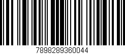 Código de barras (EAN, GTIN, SKU, ISBN): '7898289360044'