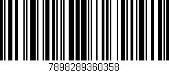 Código de barras (EAN, GTIN, SKU, ISBN): '7898289360358'
