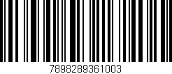 Código de barras (EAN, GTIN, SKU, ISBN): '7898289361003'