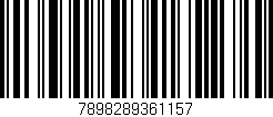 Código de barras (EAN, GTIN, SKU, ISBN): '7898289361157'