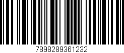 Código de barras (EAN, GTIN, SKU, ISBN): '7898289361232'