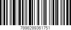 Código de barras (EAN, GTIN, SKU, ISBN): '7898289361751'
