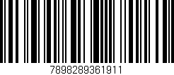 Código de barras (EAN, GTIN, SKU, ISBN): '7898289361911'