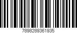 Código de barras (EAN, GTIN, SKU, ISBN): '7898289361935'