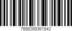 Código de barras (EAN, GTIN, SKU, ISBN): '7898289361942'