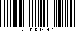 Código de barras (EAN, GTIN, SKU, ISBN): '7898293870607'