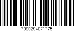 Código de barras (EAN, GTIN, SKU, ISBN): '7898294071775'