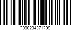 Código de barras (EAN, GTIN, SKU, ISBN): '7898294071799'
