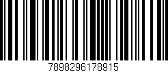Código de barras (EAN, GTIN, SKU, ISBN): '7898296178915'