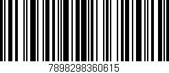 Código de barras (EAN, GTIN, SKU, ISBN): '7898298360615'